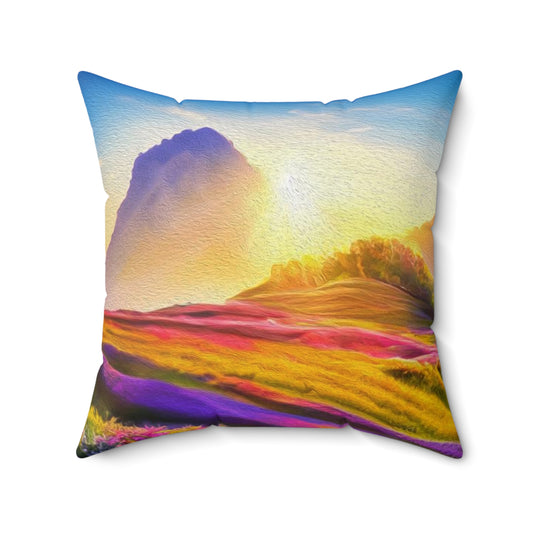 Bereishis - Faux Suede Square Pillow