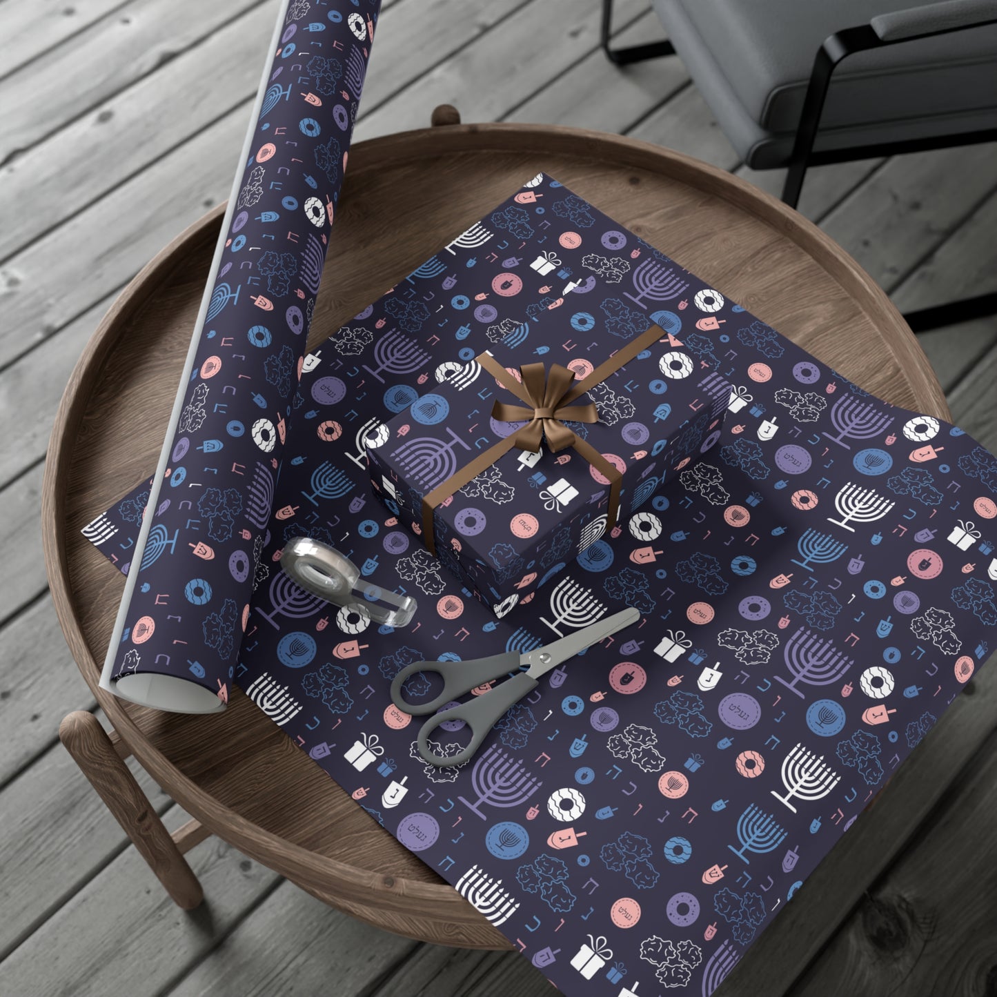 Warm Sunset Chanukah 5785 Gift Wrap Papers