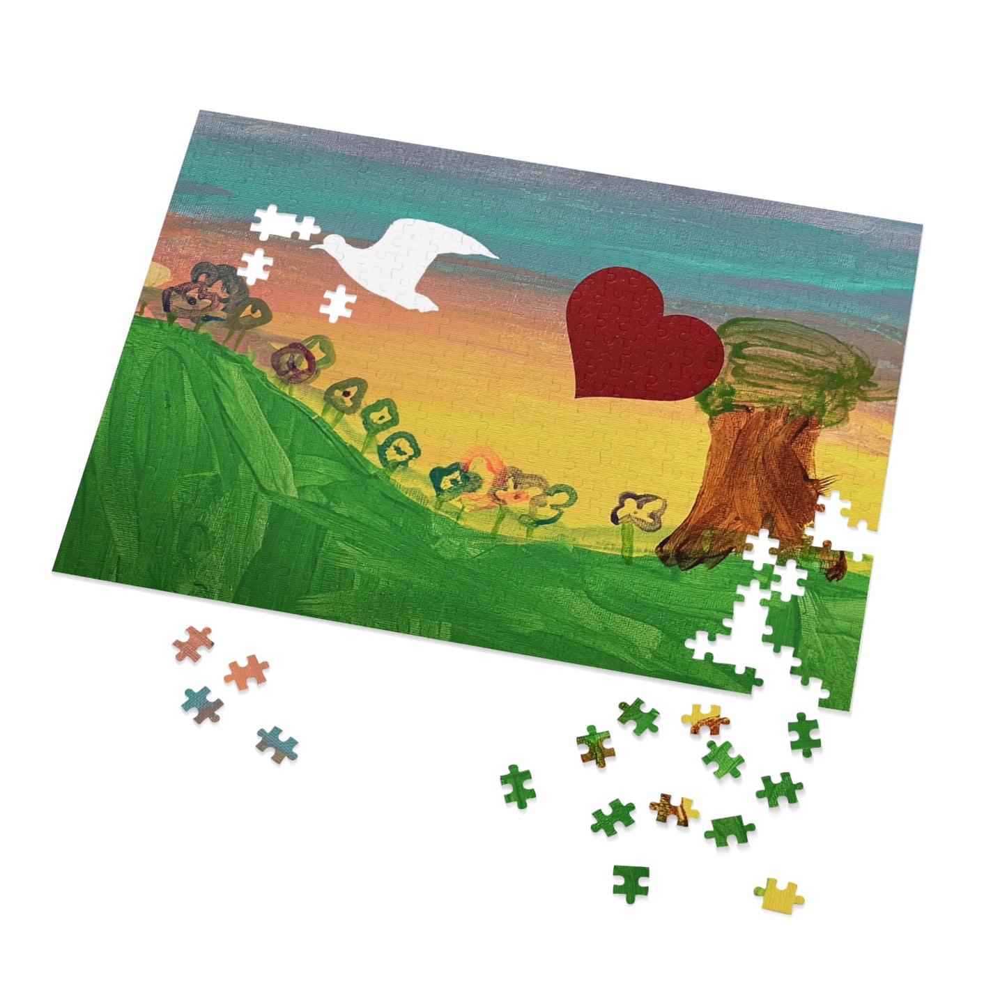 Sceanery Painting - by Alumah Jigsaw Puzzle (30, 110, 500,1000-Piece)