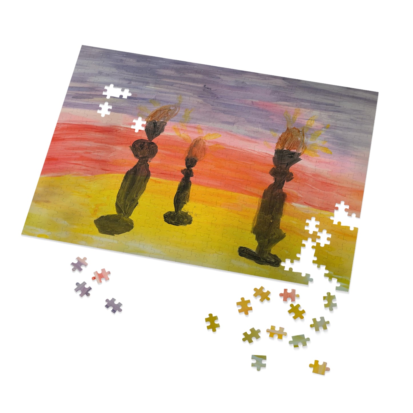 Shabbos Candles - Alumah Jigsaw Puzzle (30, 110, 500,1000-Piece)