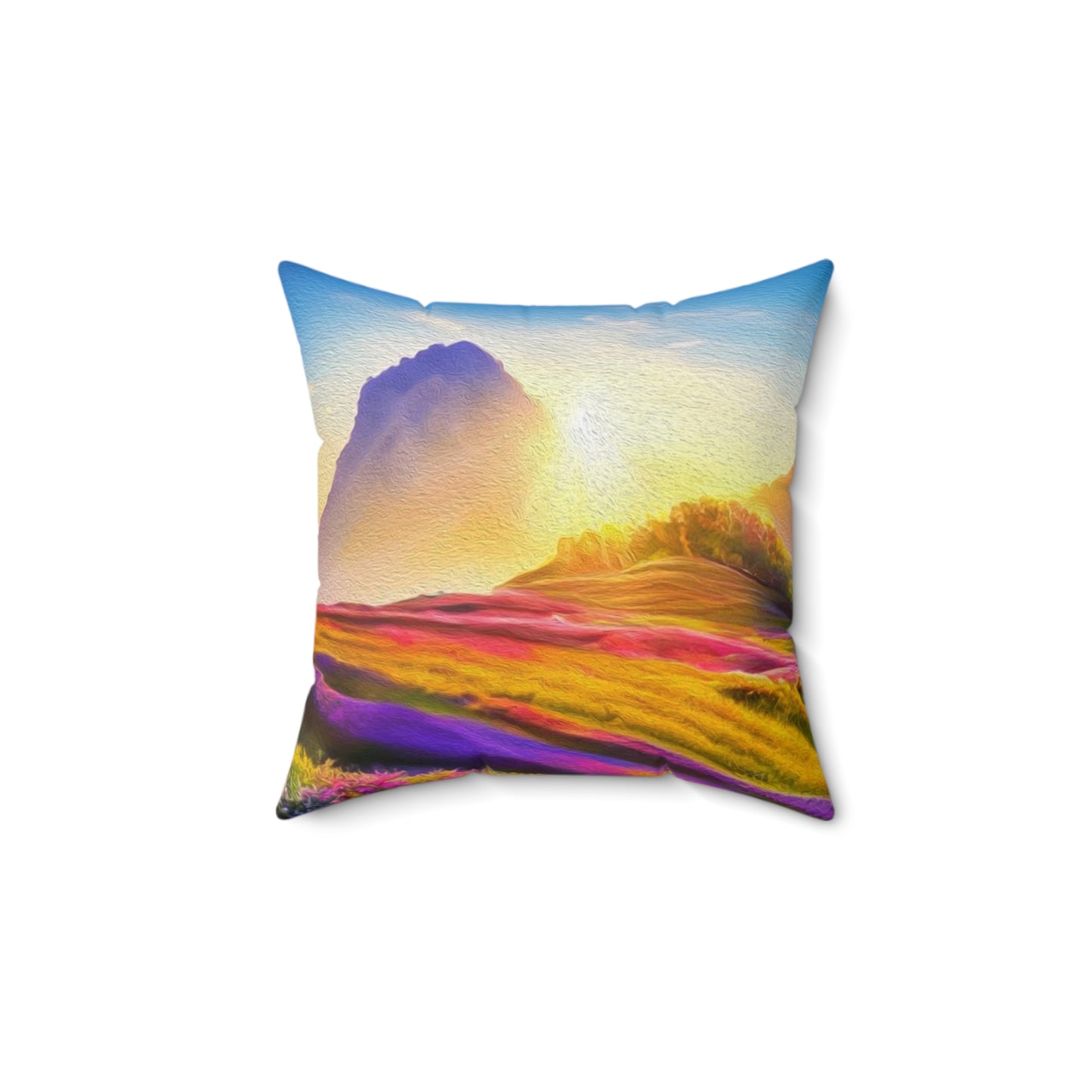 Bereishis - Faux Suede Square Pillow