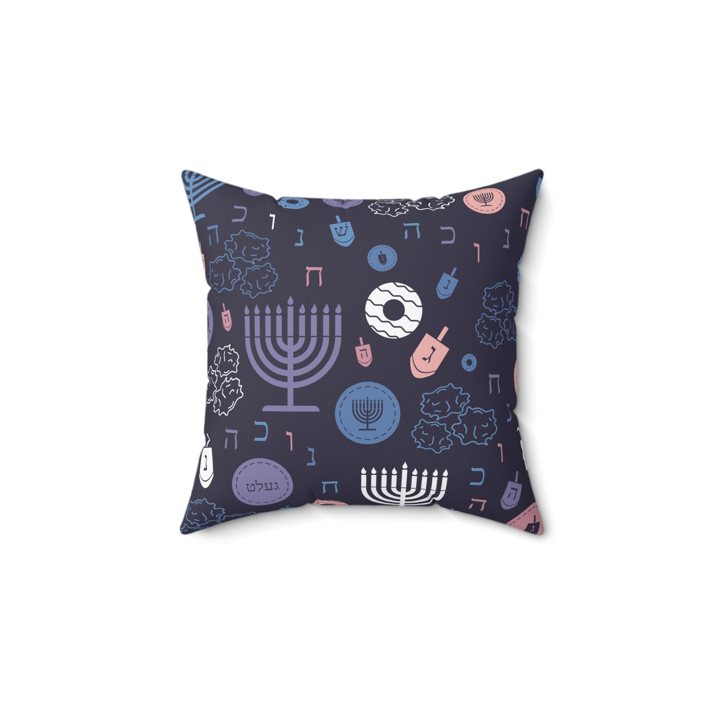 Warm Sunset Chanukah 5785 Spun Polyester Square Pillow