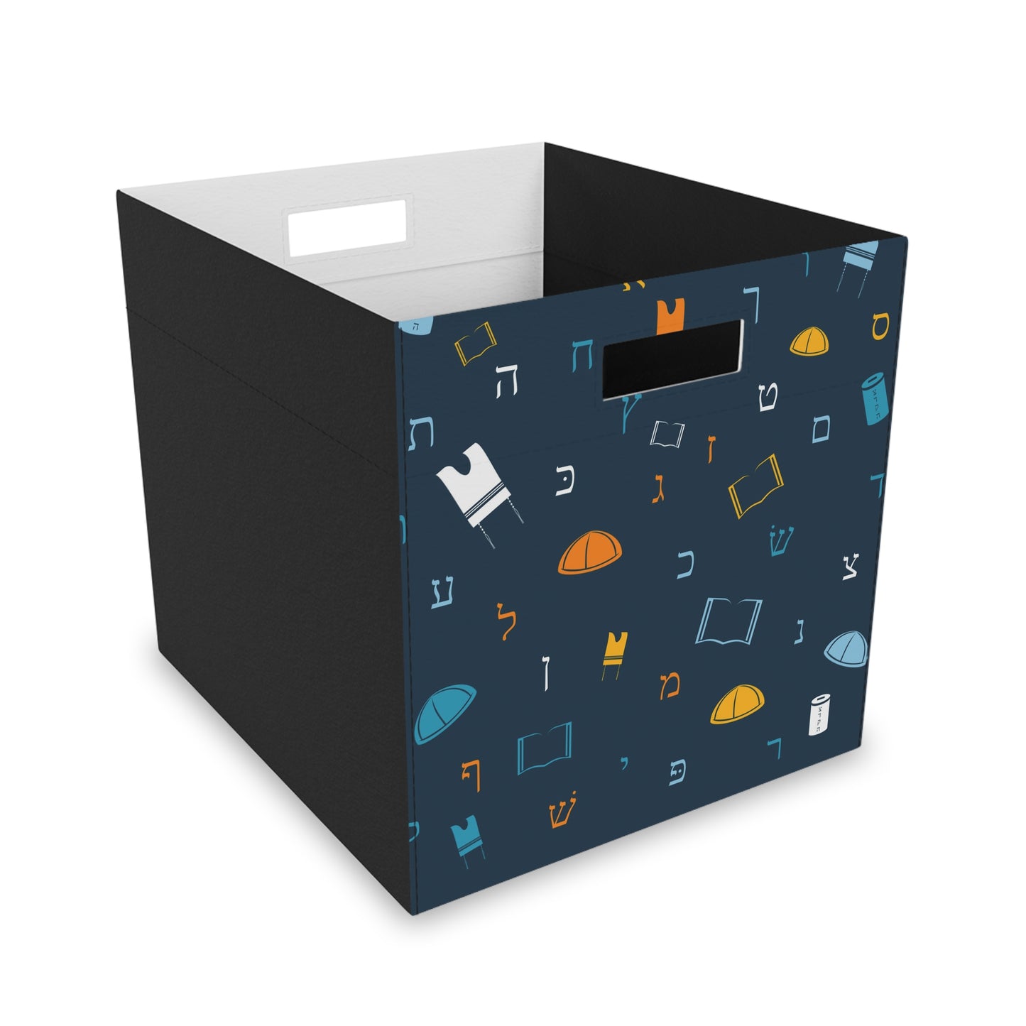 Mitzvah Boy Dark Blue Felt Storage Box