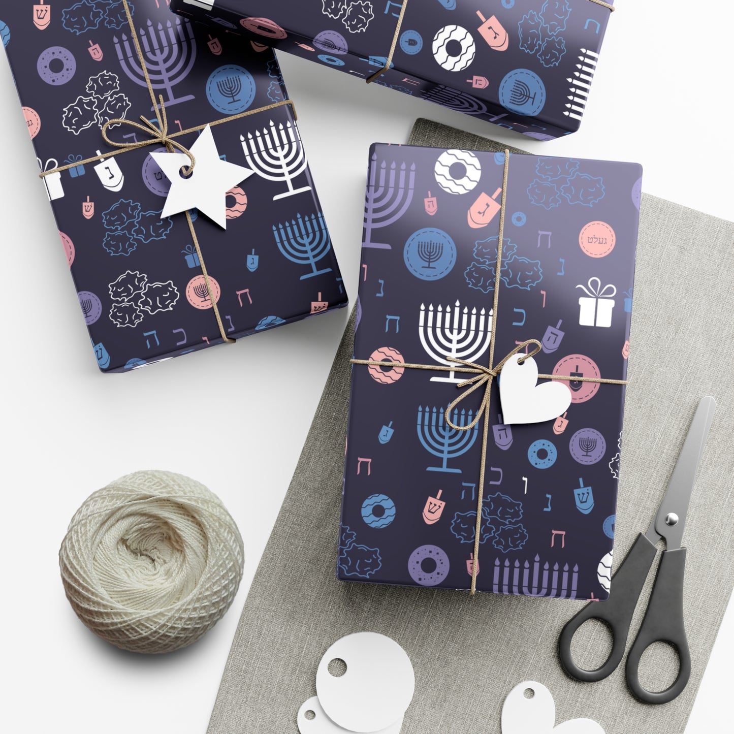 Warm Sunset Chanukah 5785 Gift Wrap Papers