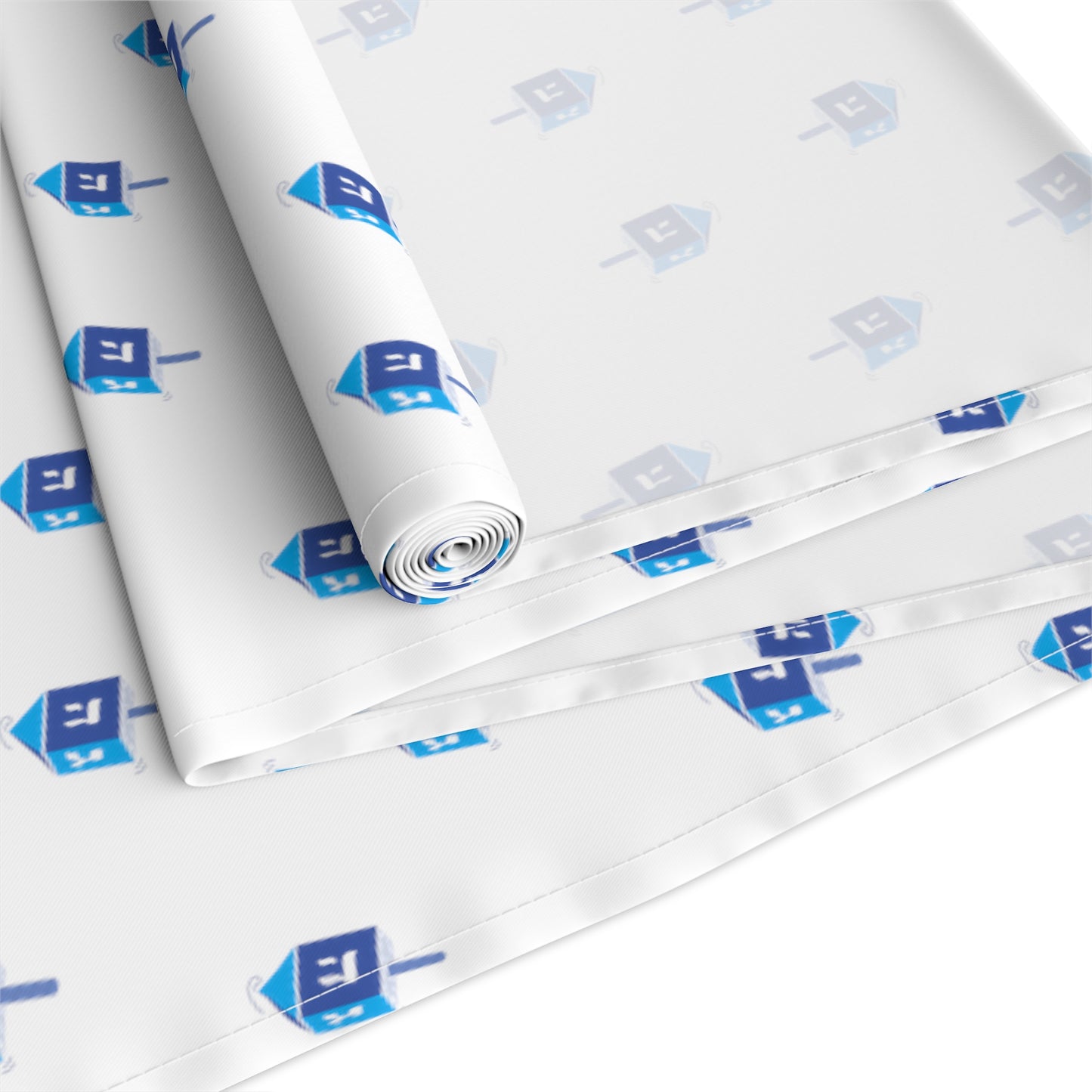 Blue Dreidel Table Runner (Cotton)