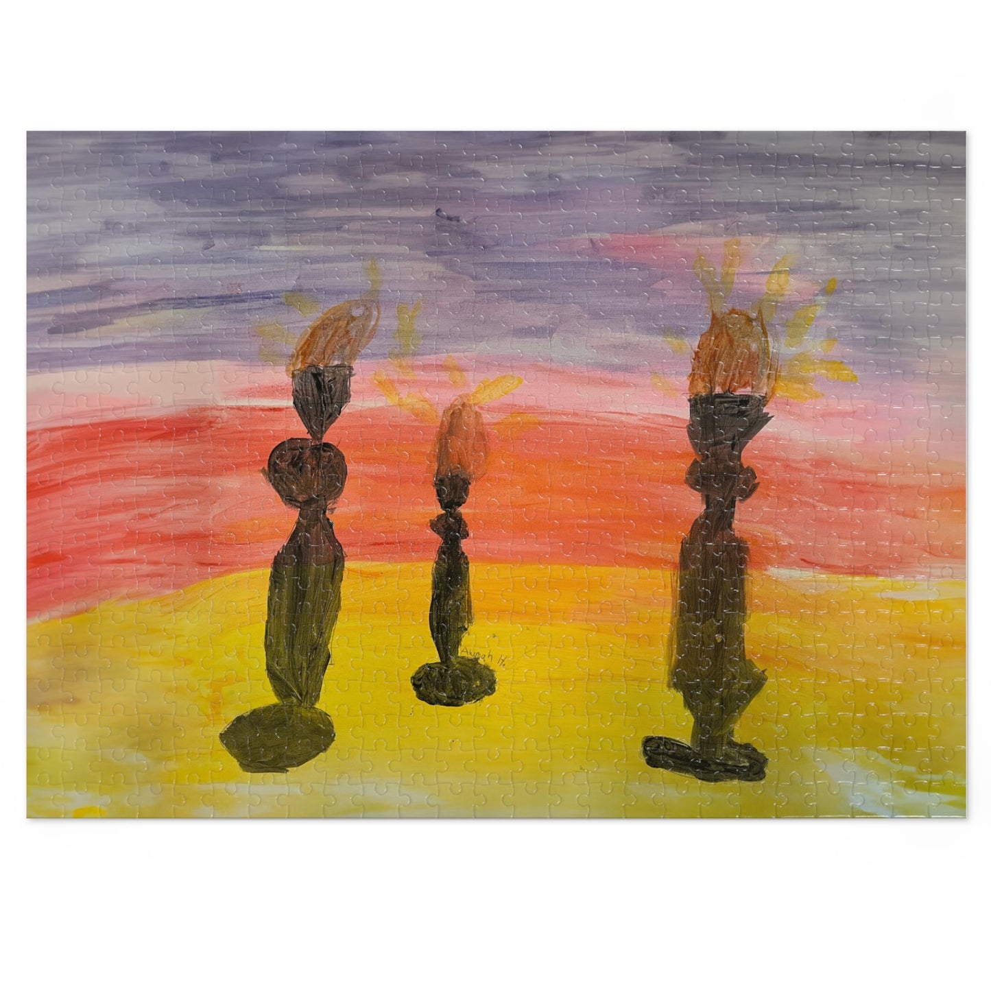 Shabbos Candles - Alumah Jigsaw Puzzle (30, 110, 500,1000-Piece)