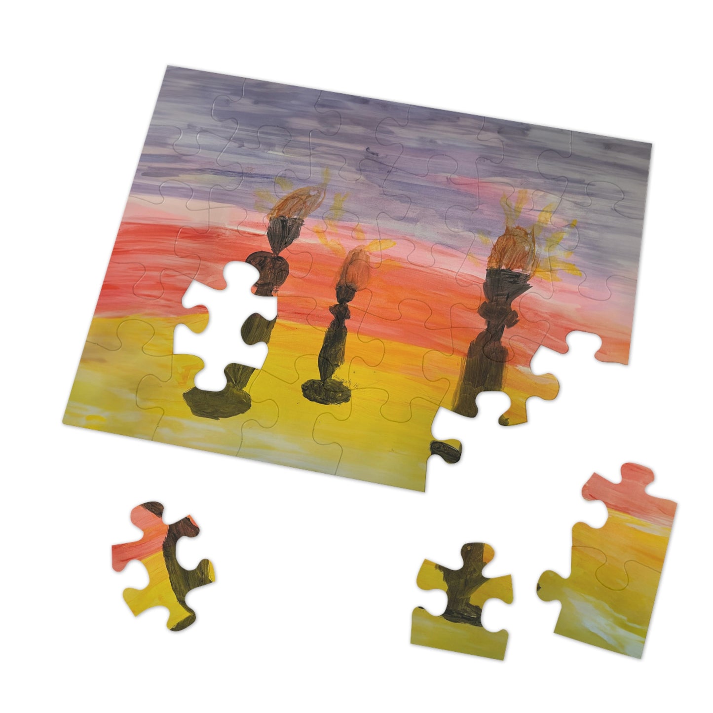 Shabbos Candles - Alumah Jigsaw Puzzle (30, 110, 500,1000-Piece)