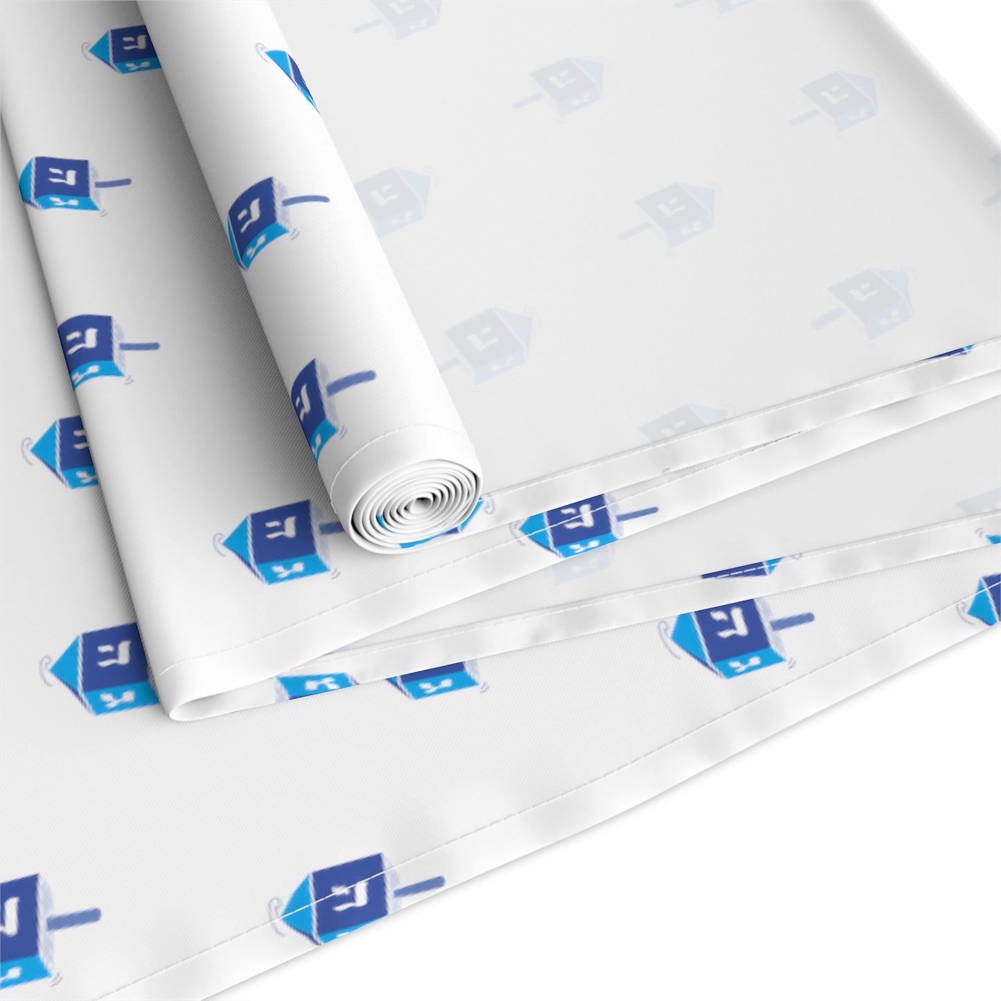 Blue Dreidel Table Runner (Cotton)
