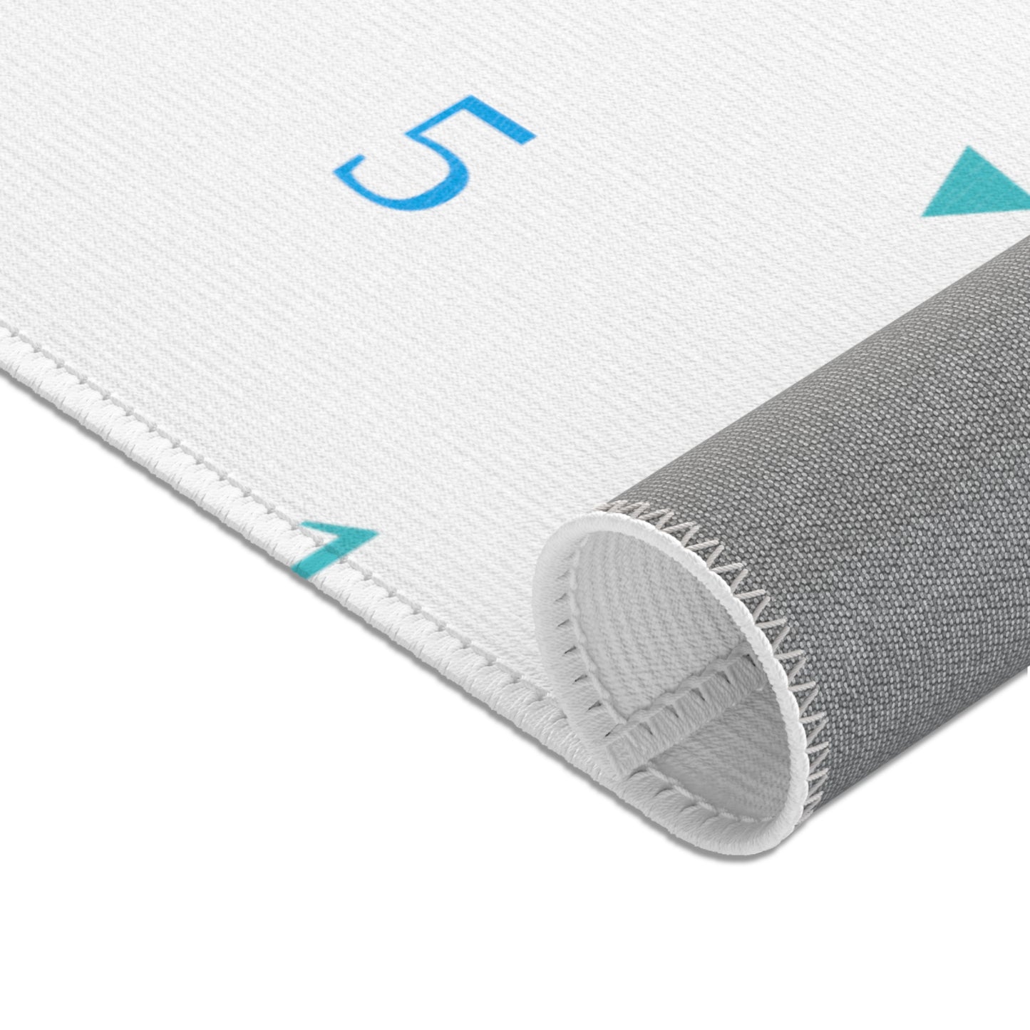 Light Blue Shapes Area Rugs