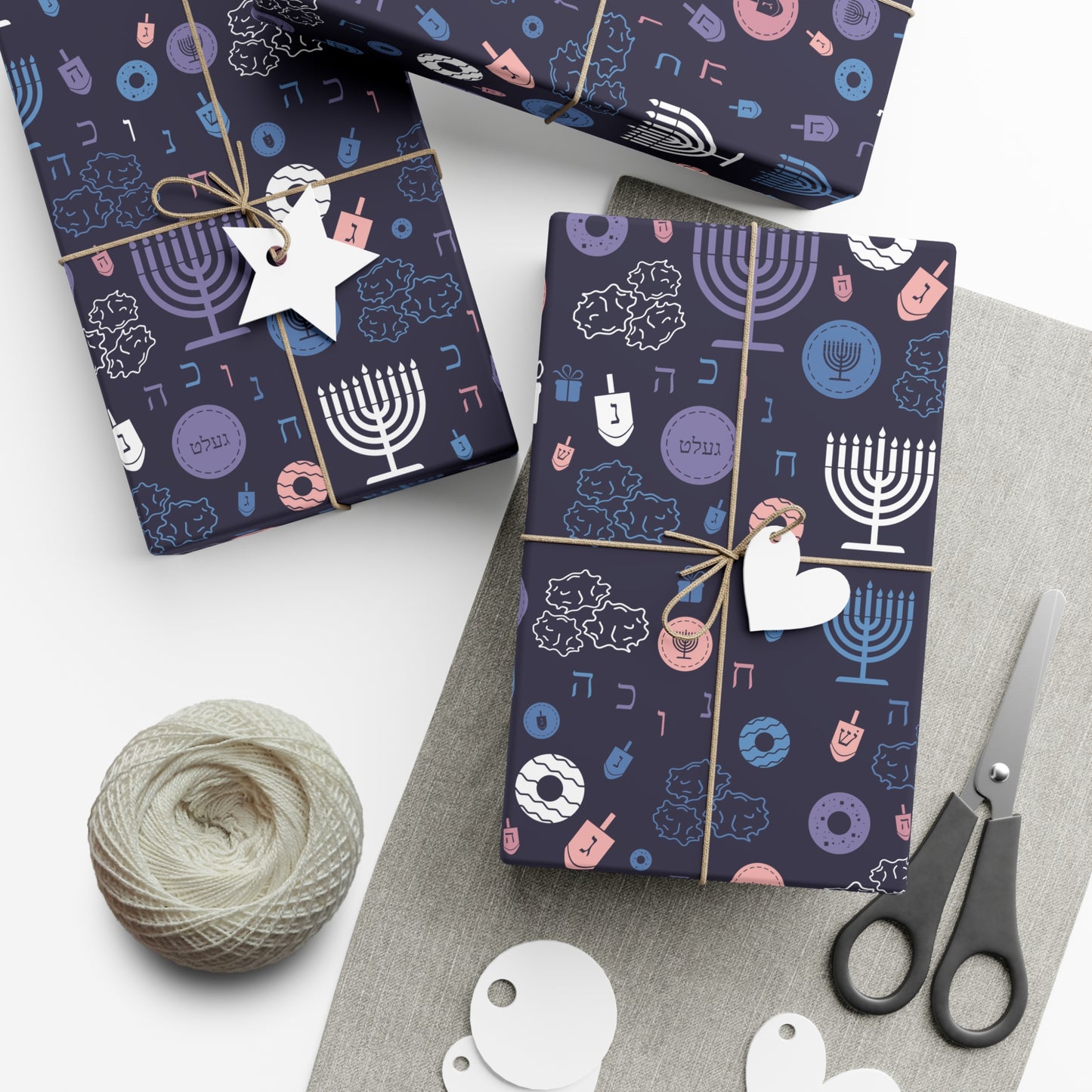 Warm Sunset Chanukah 5785 Gift Wrap Papers