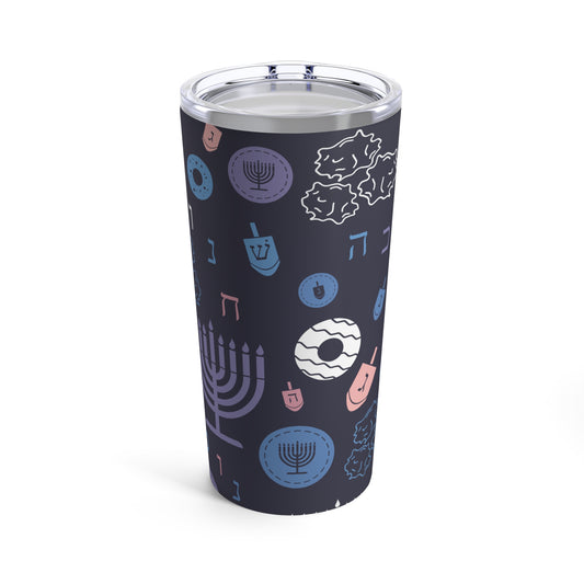 Warm Sunset Chanukah 5785 Tumbler 20oz