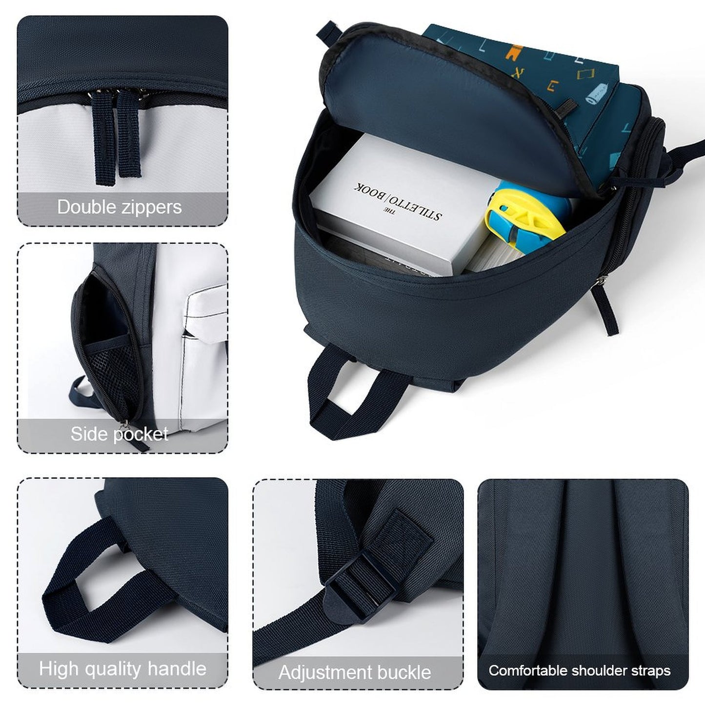 Mitzvah Boy Blue Toddler's Schoolbag