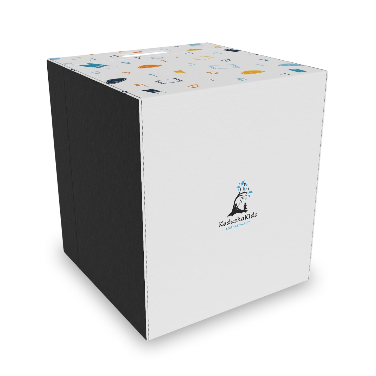 Mitzvah Boy White Felt Storage Box