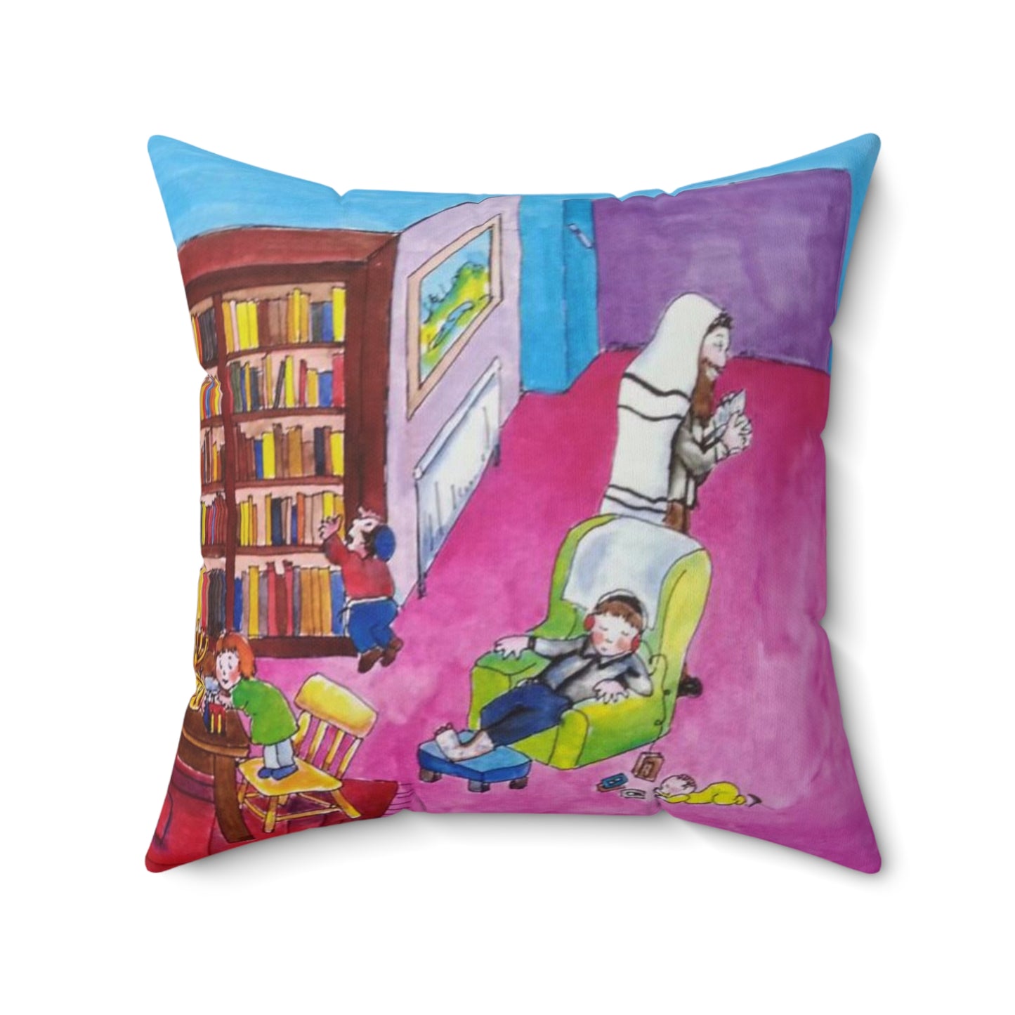 My Jewish Family - Faux Suede Square Pillow