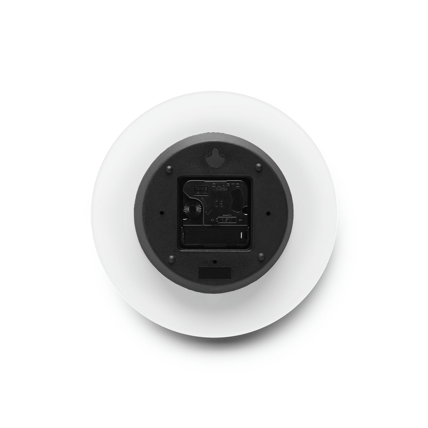 With Rashi Numbers - Dark Blue Aleph Beis Shapes Acrylic Wall Clock