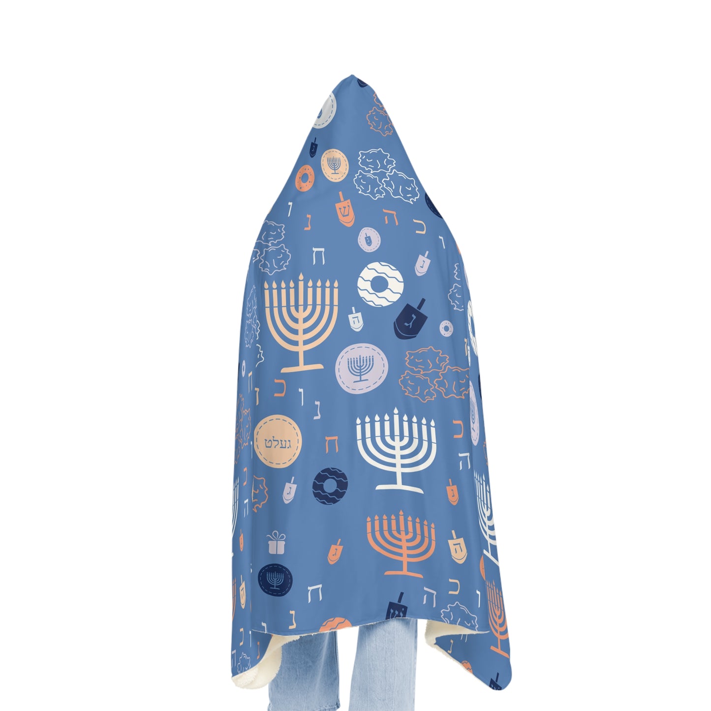 Blue Chanukah 5785 Snuggle Blanket