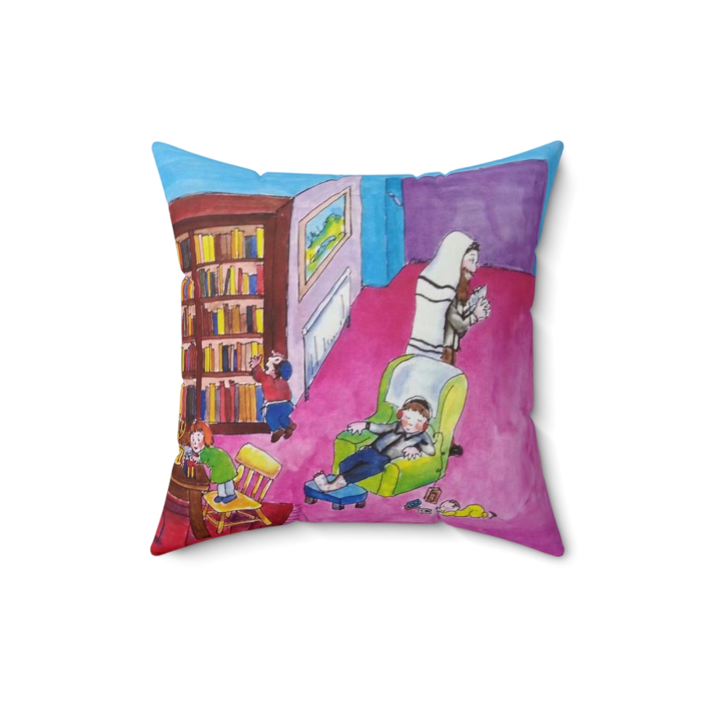 My Jewish Family - Faux Suede Square Pillow