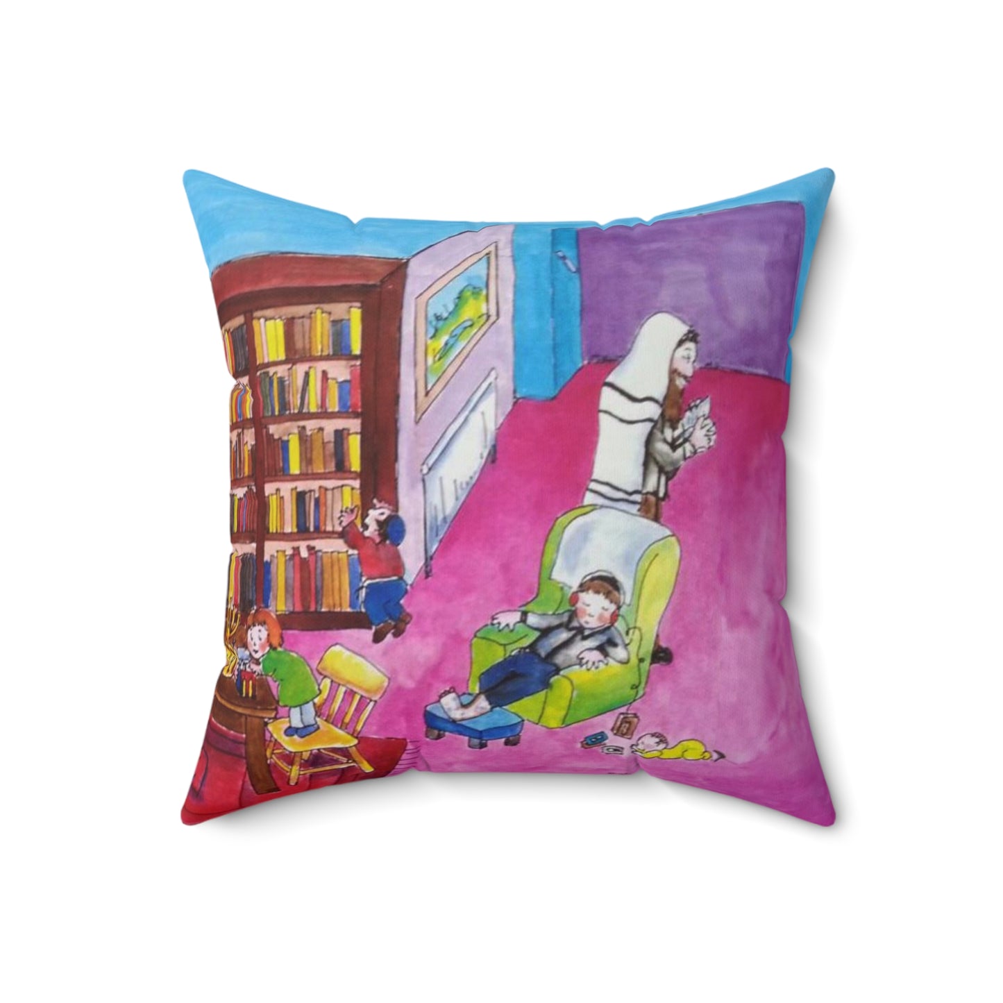 My Jewish Family - Faux Suede Square Pillow