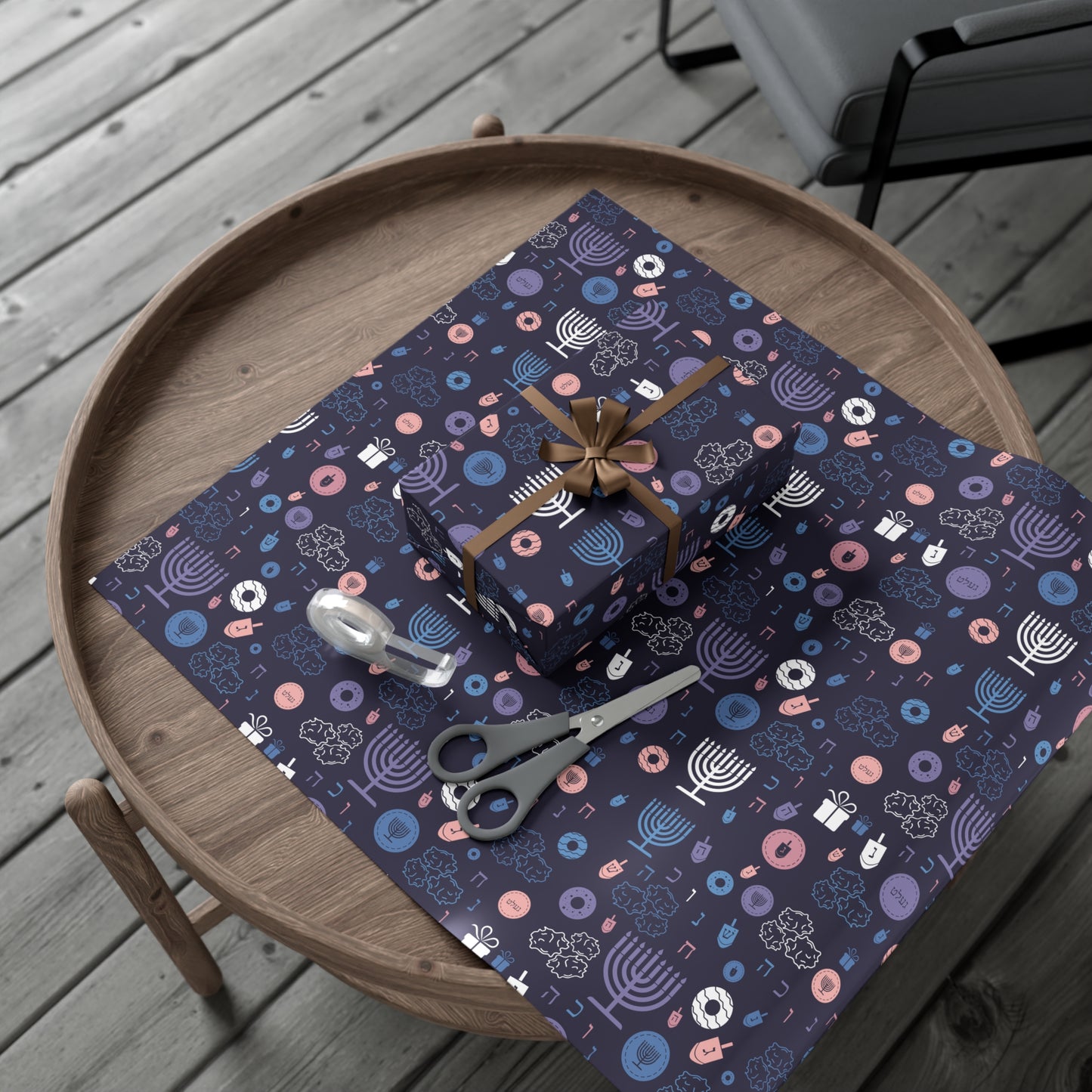 Warm Sunset Chanukah 5785 Gift Wrap Papers