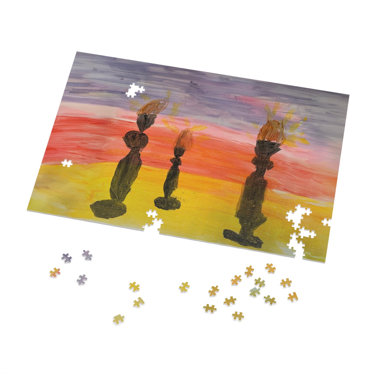Shabbos Candles - Alumah Jigsaw Puzzle (30, 110, 500,1000-Piece)