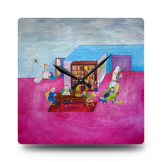My Jewish Family Acrylic Wall Clock