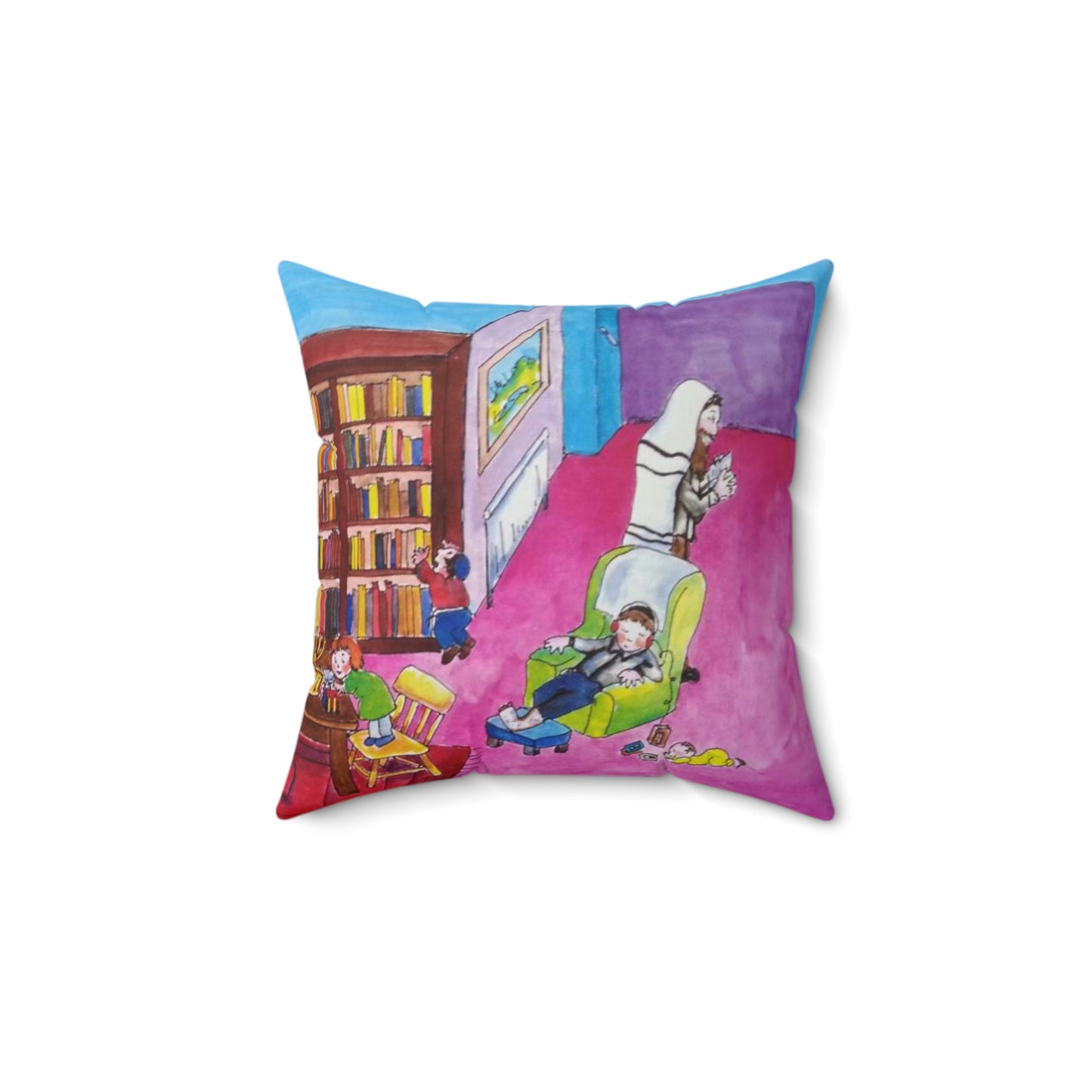 My Jewish Family - Faux Suede Square Pillow