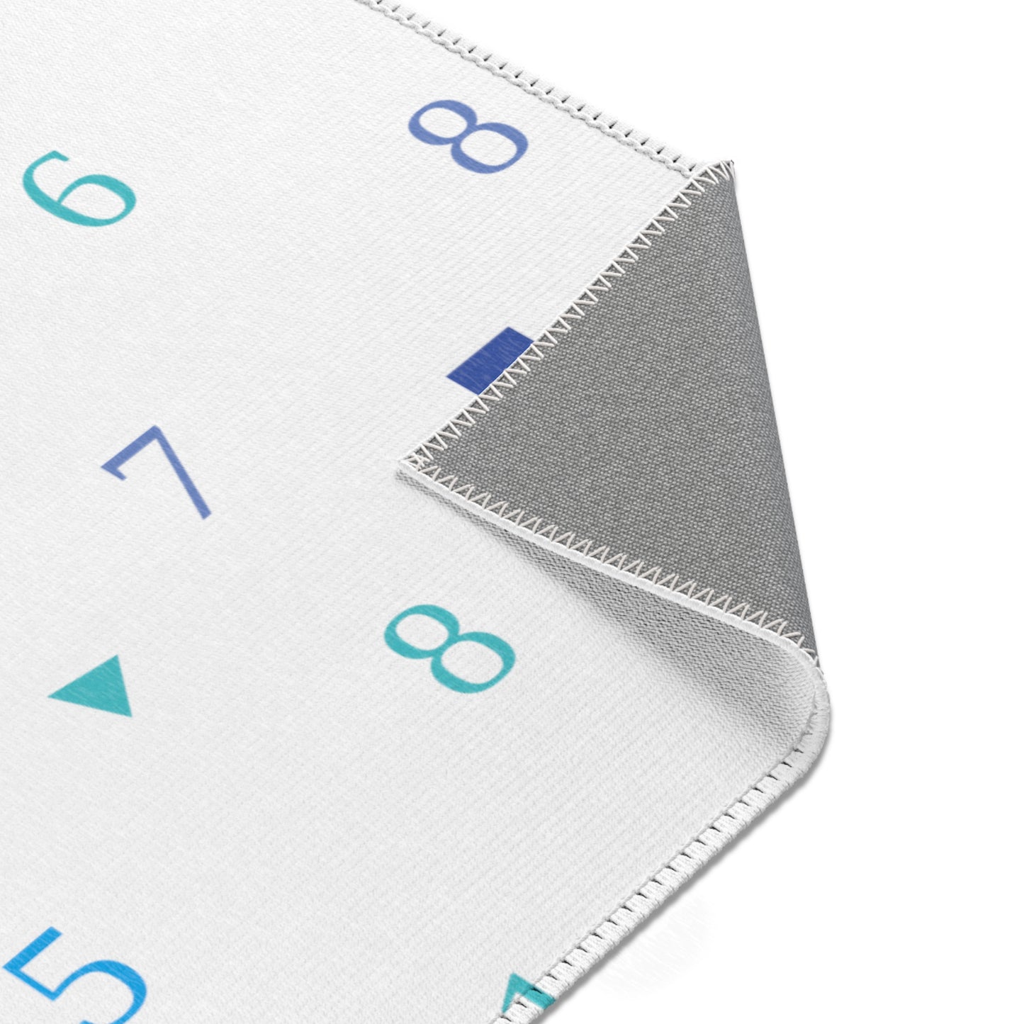 Light Blue Shapes Area Rugs