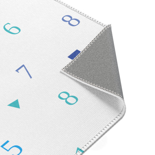 Light Blue Shapes Area Rugs