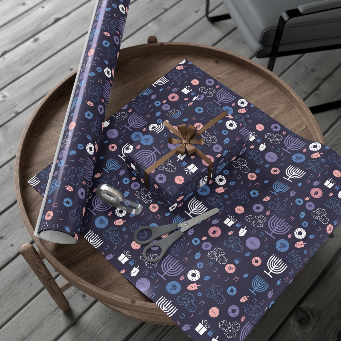 Warm Sunset Chanukah 5785 Gift Wrap Papers