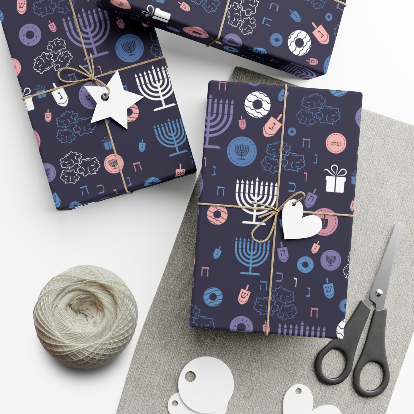 Warm Sunset Chanukah 5785 Gift Wrap Papers