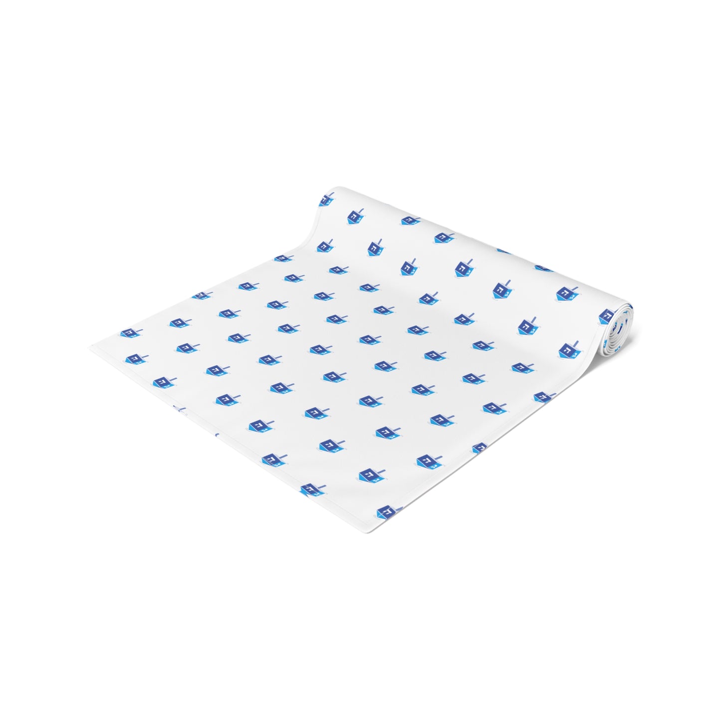 Blue Dreidel Table Runner (Cotton)