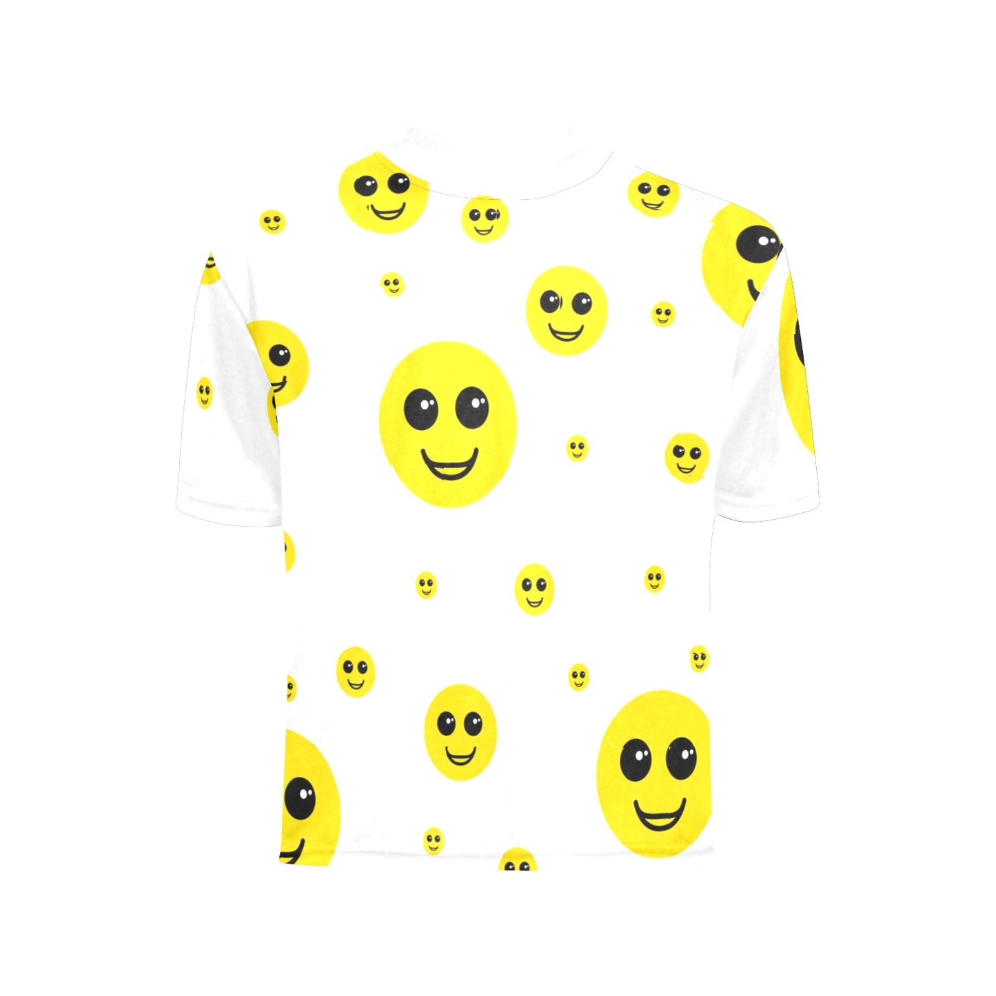 Smiley Toddlers All Over Print Crew Neck T-Shirt (Model T40-2)