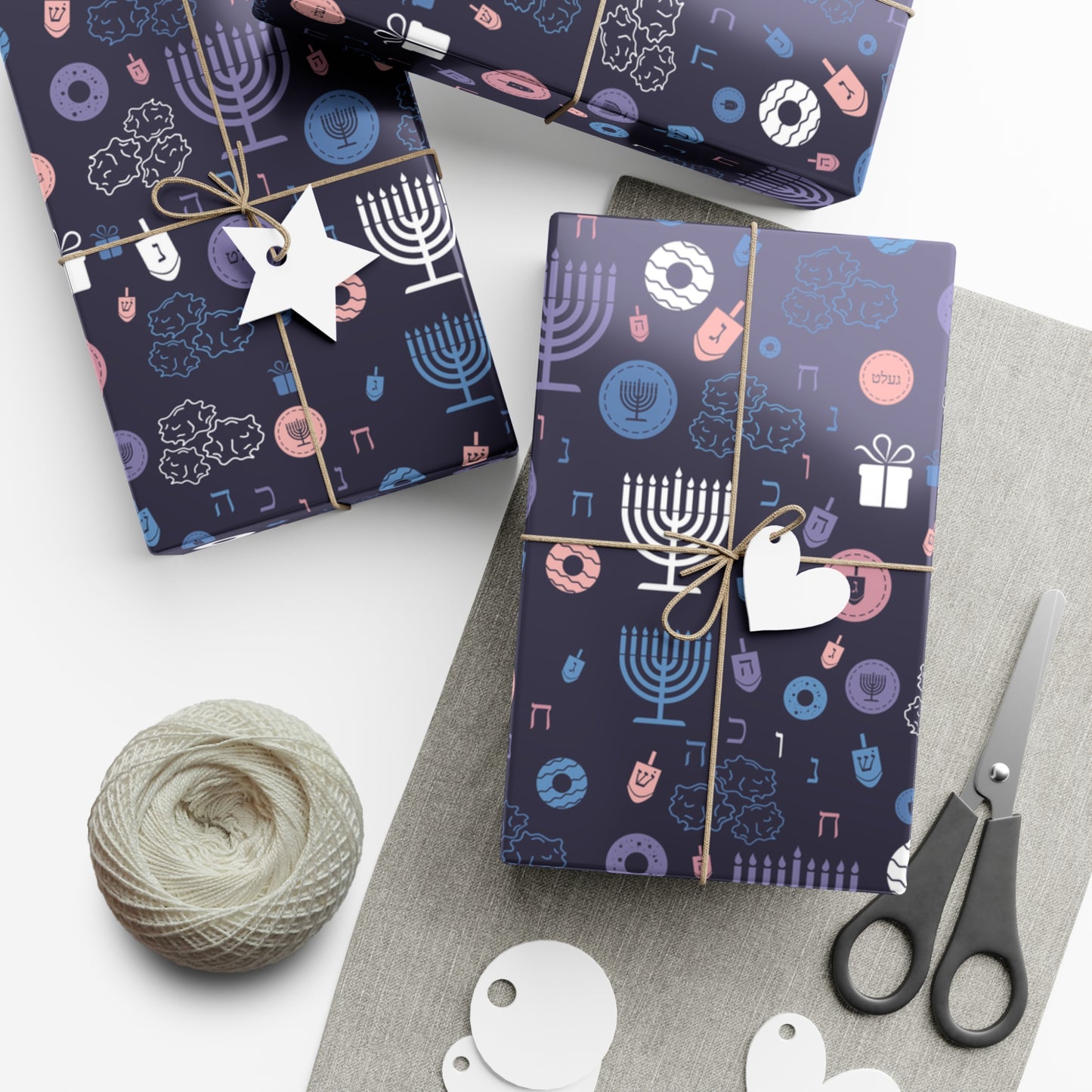 Warm Sunset Chanukah 5785 Gift Wrap Papers