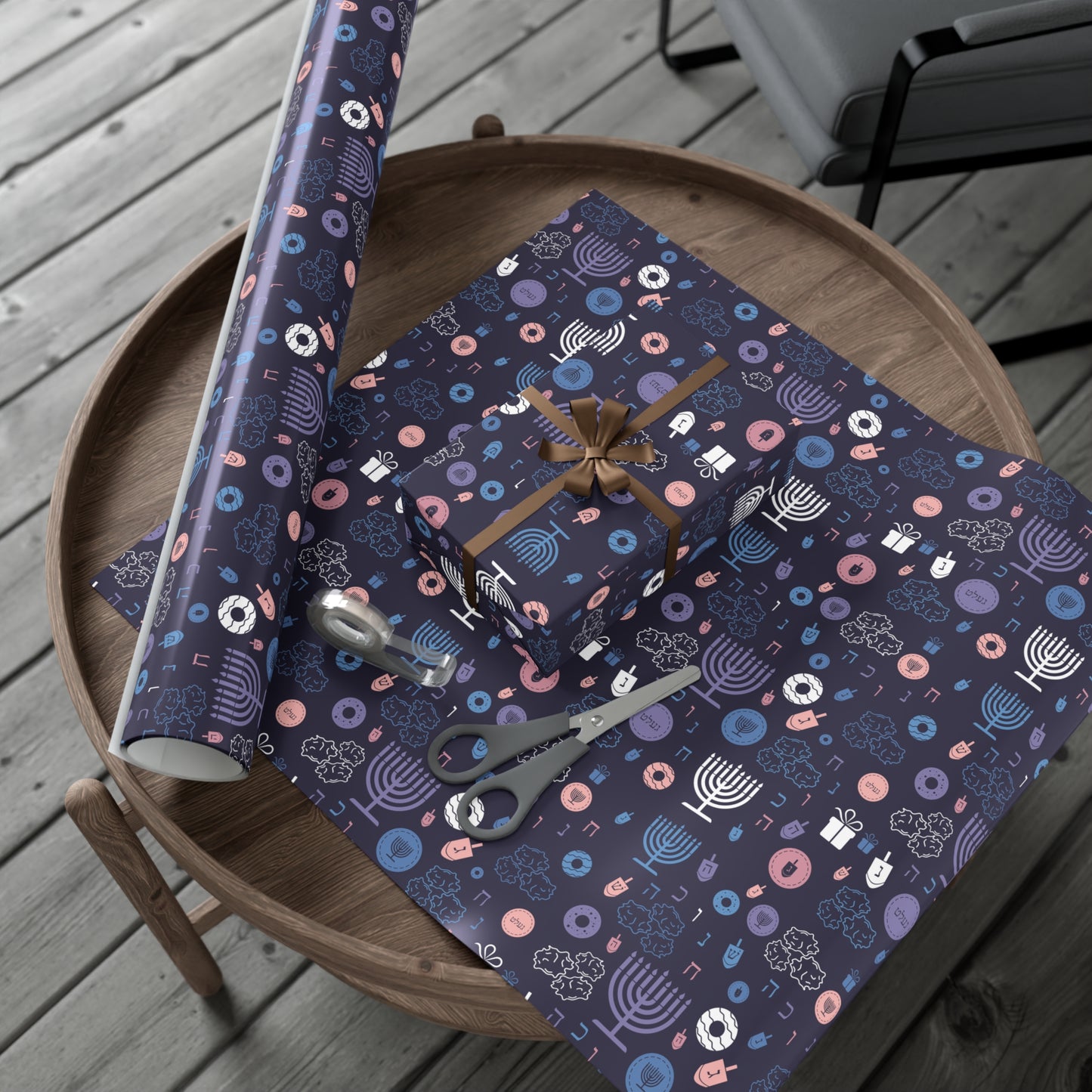 Warm Sunset Chanukah 5785 Gift Wrap Papers