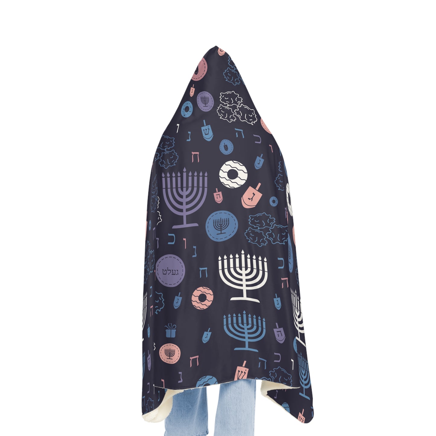 Warm Sunset Chanukah 5785 Snuggle Blanket