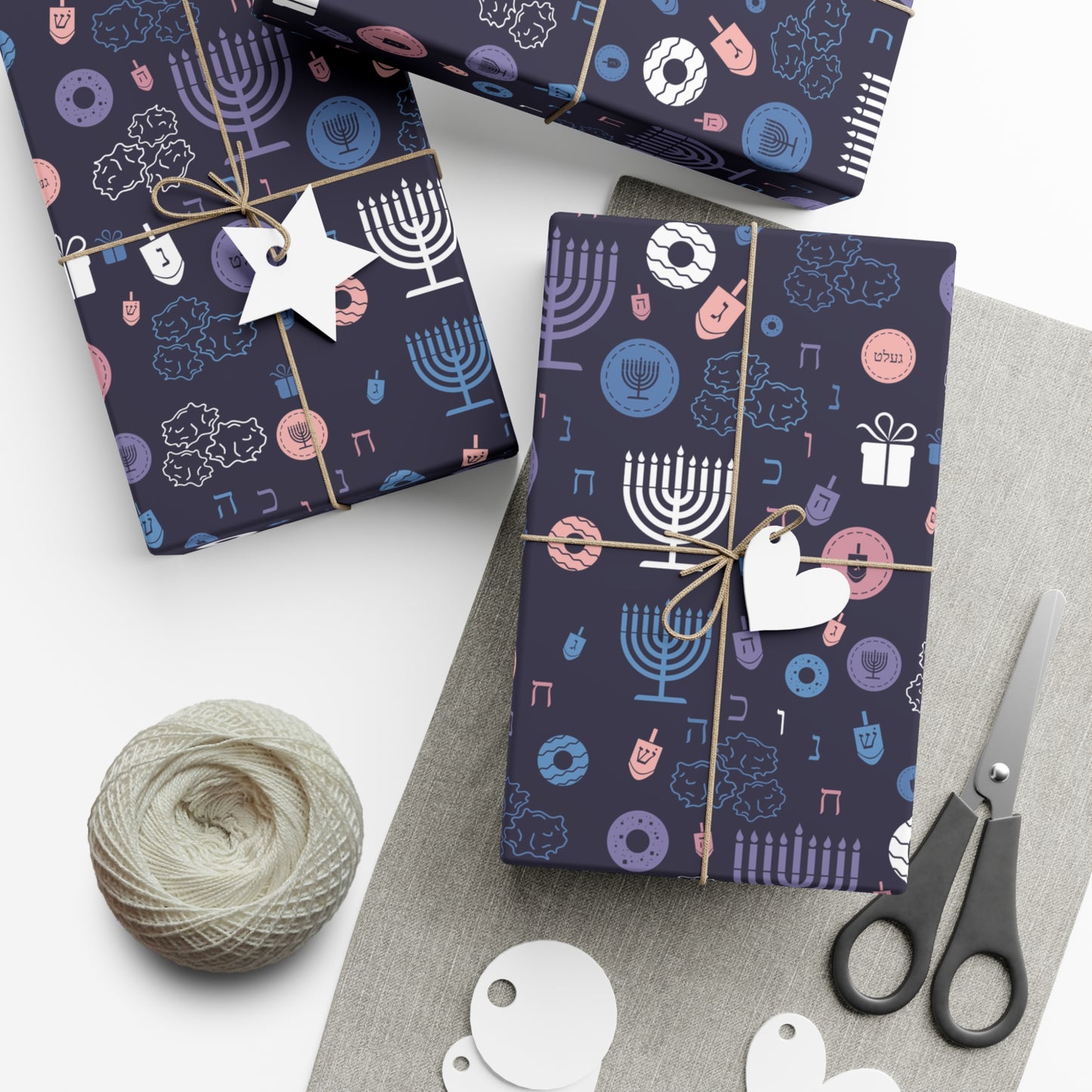 Warm Sunset Chanukah 5785 Gift Wrap Papers