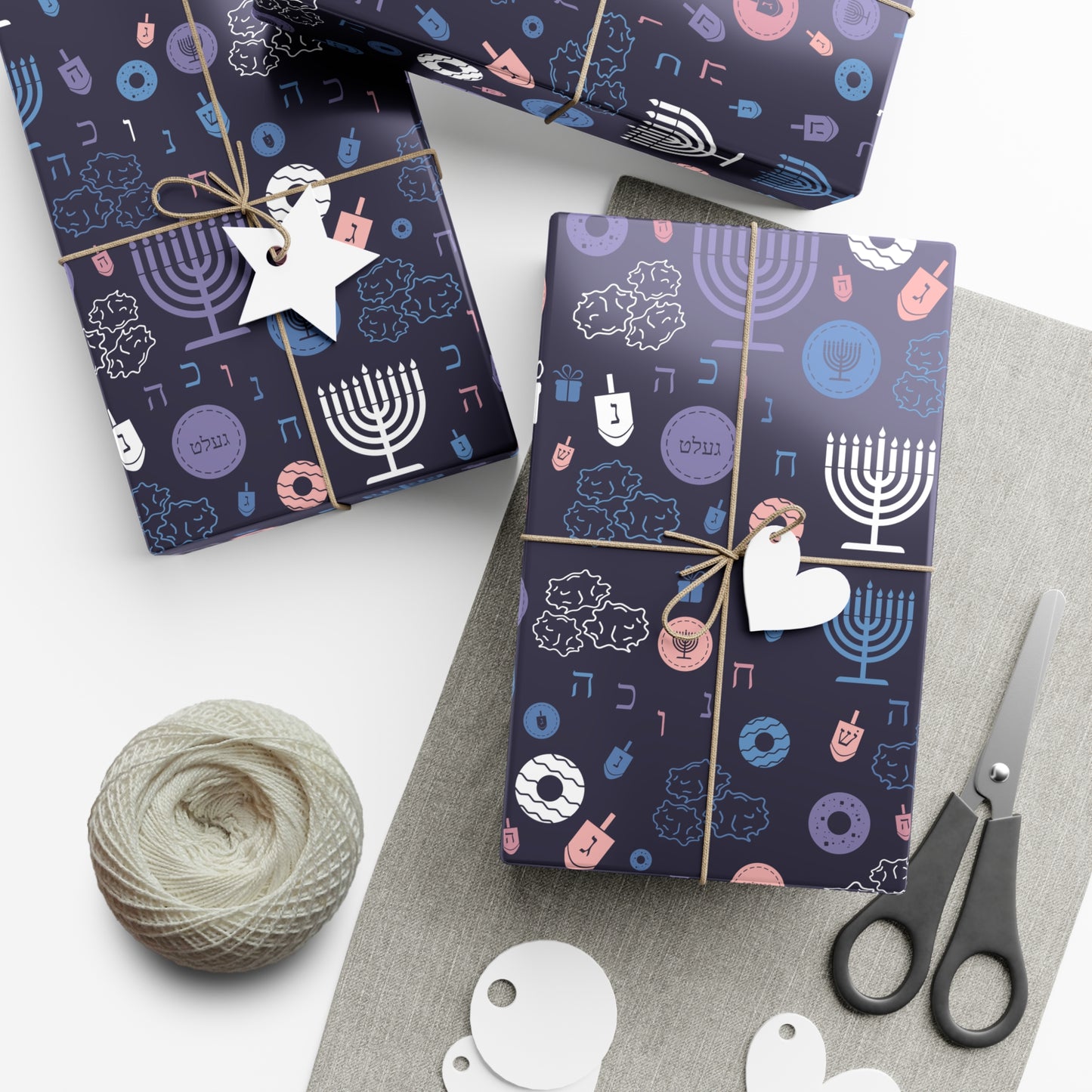 Warm Sunset Chanukah 5785 Gift Wrap Papers