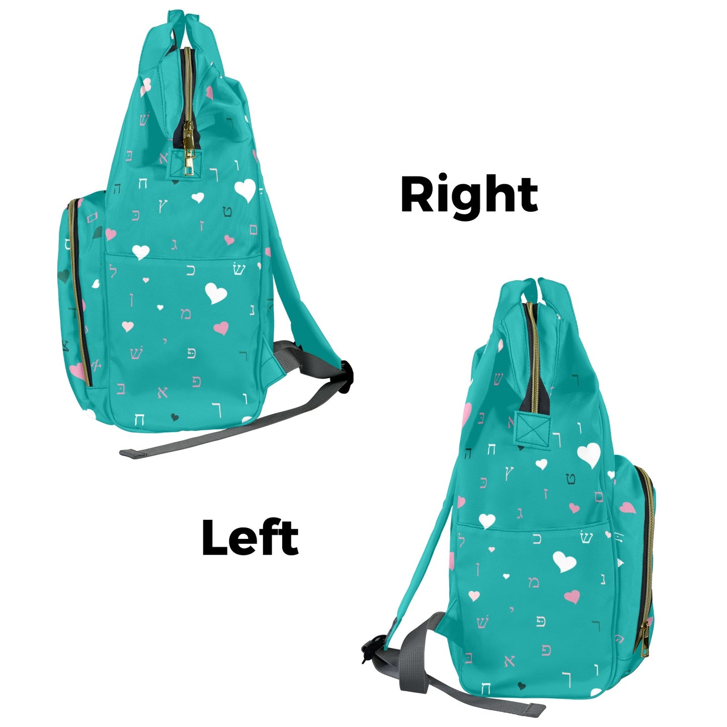 Ahava in Green Multi-Function Diaper Bag-New (Model 1688)