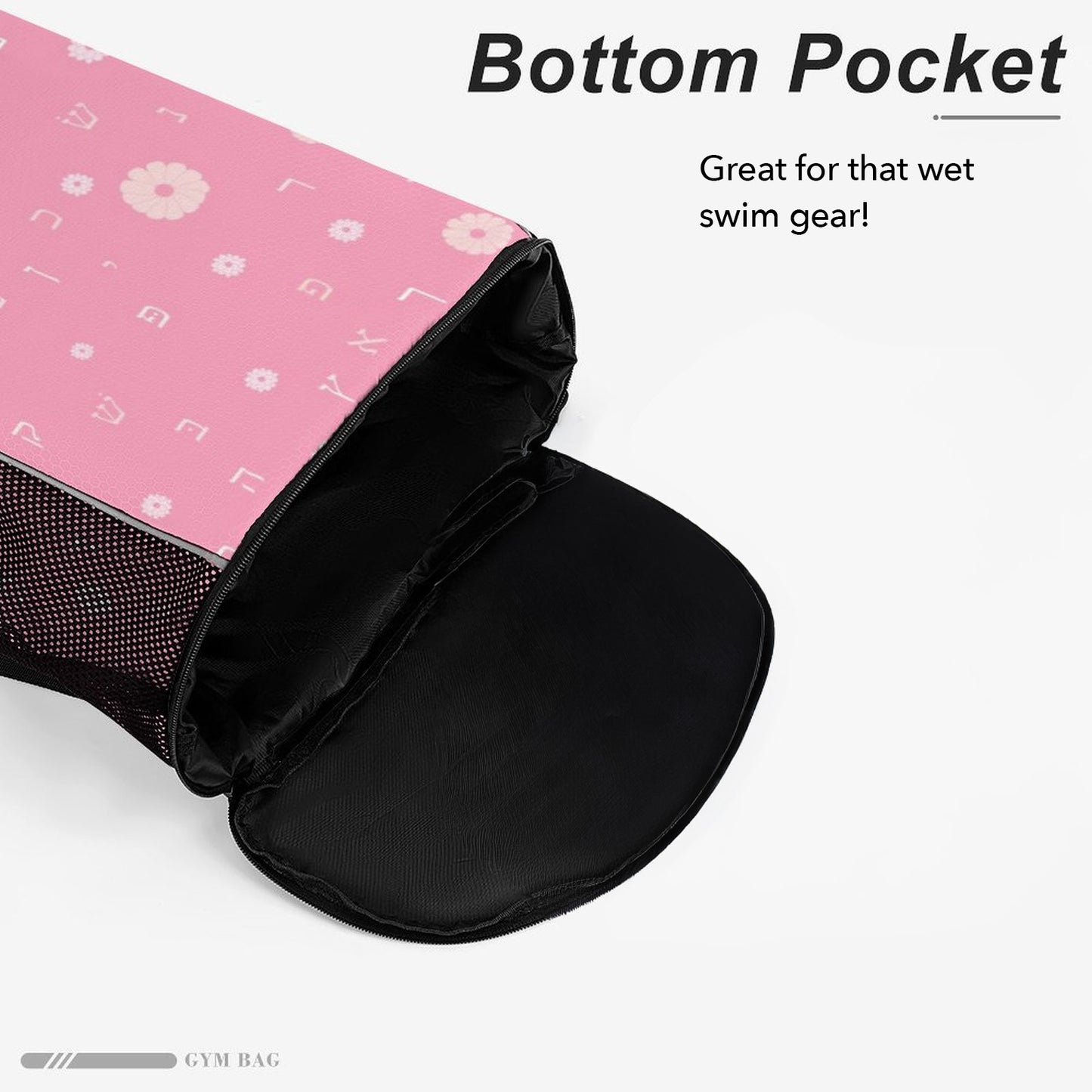 Pink Flowers | Jewish Girls Drawstring Bag