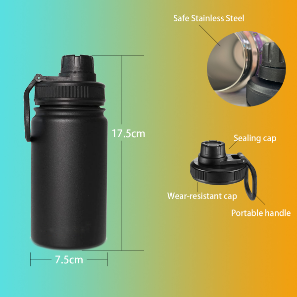 Mitzvah Boy Sunset Ambre Kids Water Bottle with Chug Lid (12 oz)