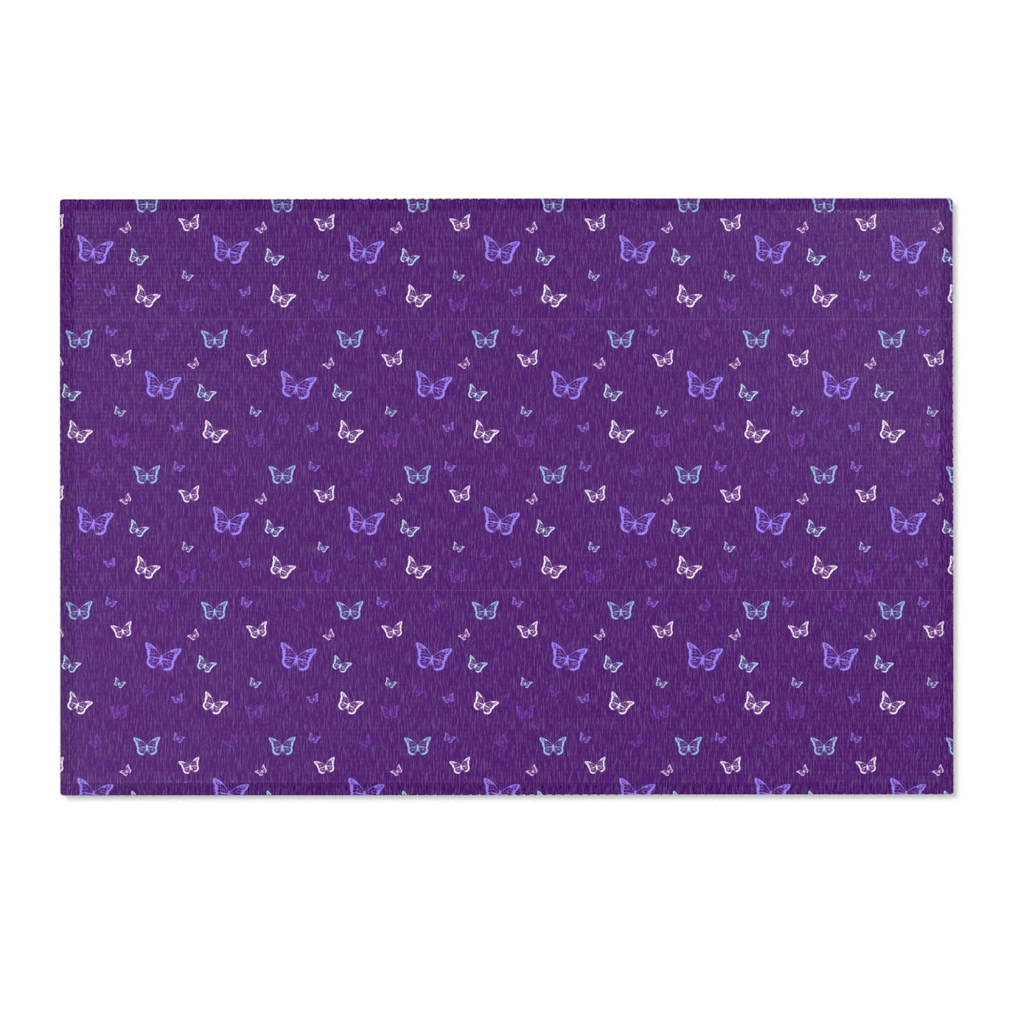 Purple Butterfly Area Rug