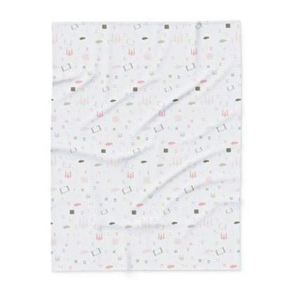 Mitzvah Girl Aleph Beis Arctic Fleece Blanket
