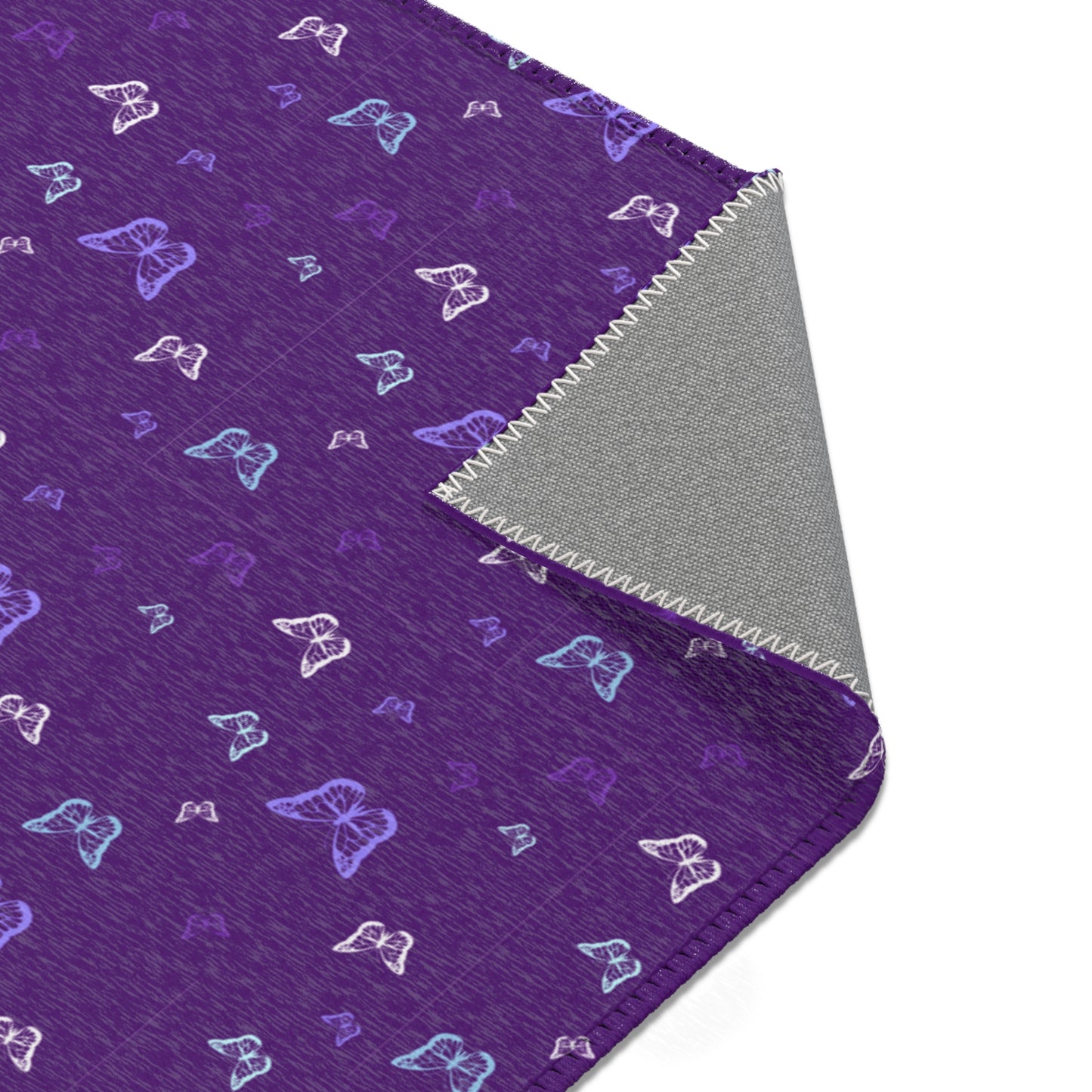 Purple Butterfly Area Rug