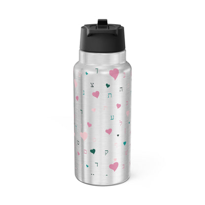 Pink Hearts Gator Tumbler, 32oz