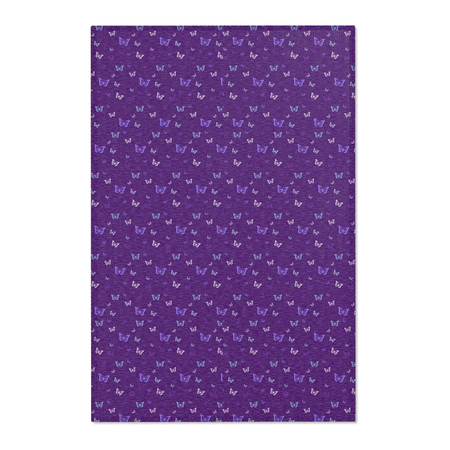 Purple Butterfly Area Rug