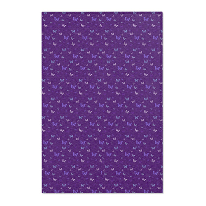 Purple Butterfly Area Rug