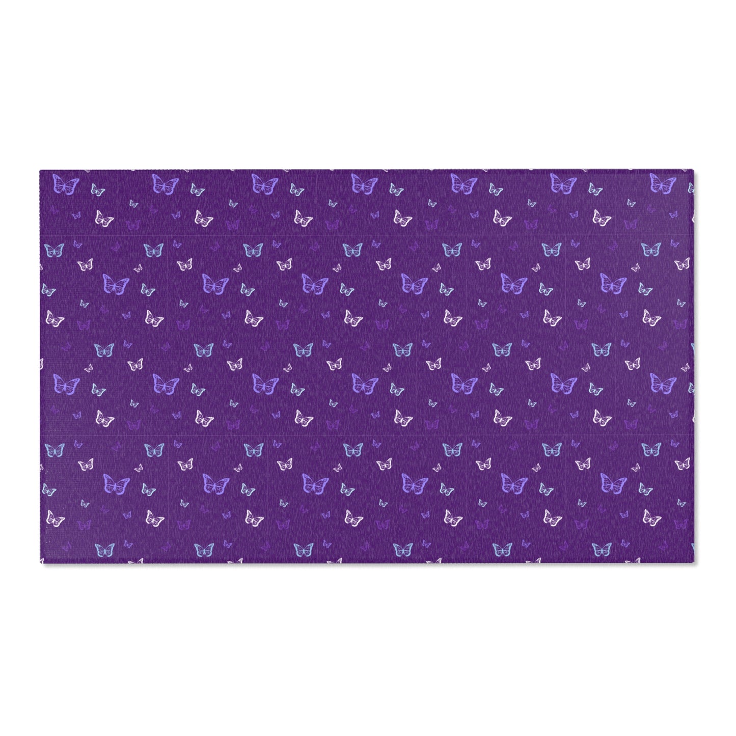Purple Butterfly Area Rug
