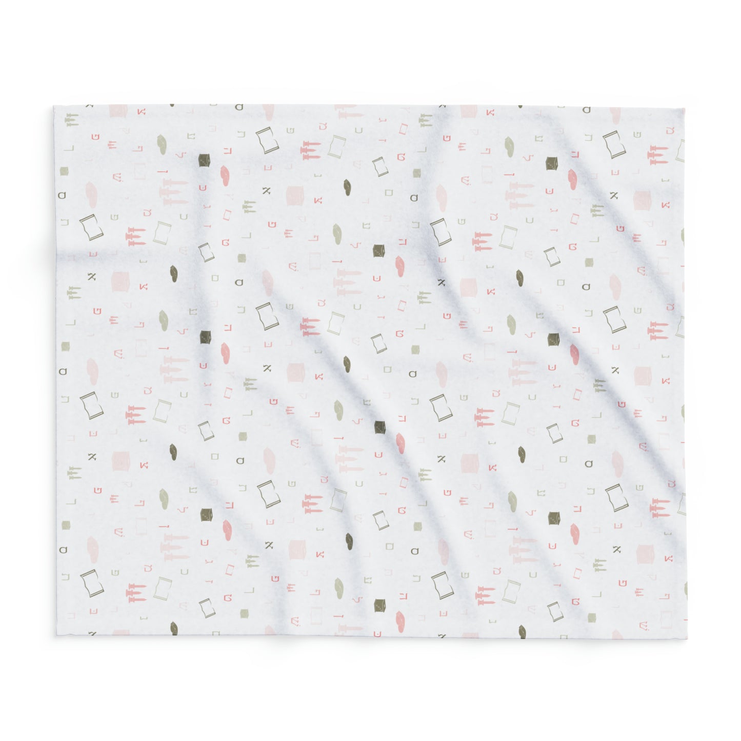 Mitzvah Girl Aleph Beis Arctic Fleece Blanket