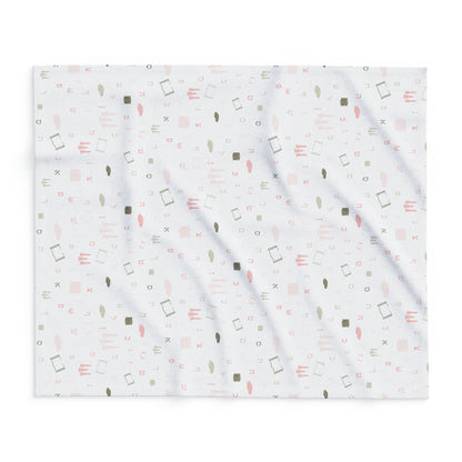 Mitzvah Girl Aleph Beis Arctic Fleece Blanket