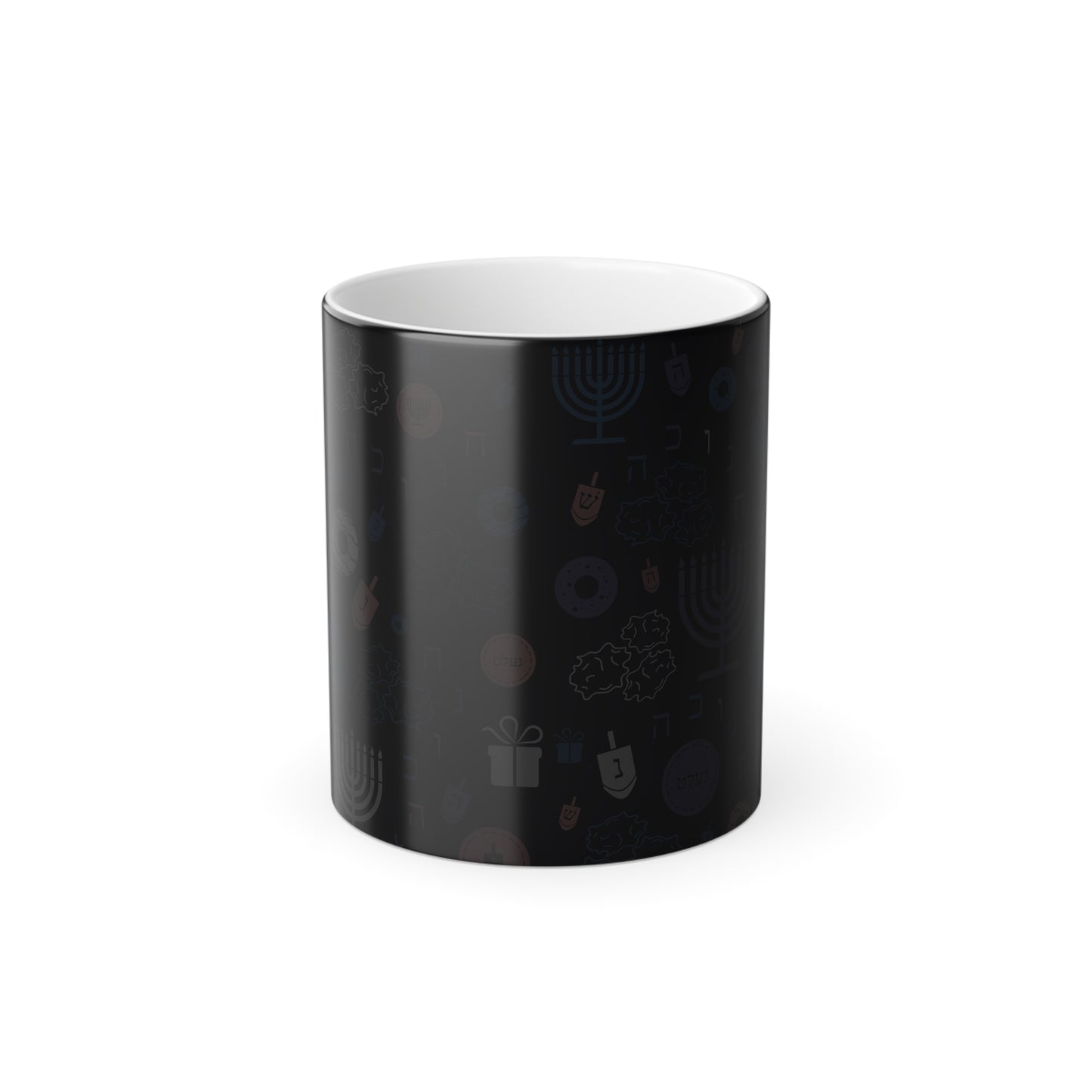 Warm Sunset Chanukah 5785 Color Morphing Mug, 11oz